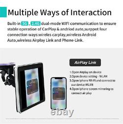 Écran tactile 12V 7,5 pouces pour lecteur multimédia de tableau de bord de voiture avec Carplay sans fil