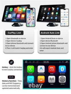 Écran tactile 12V 7,5 pouces pour lecteur multimédia de tableau de bord de voiture avec Carplay sans fil