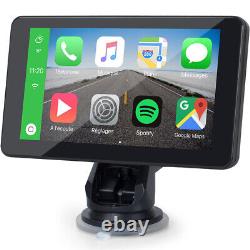 Écran tactile de voiture 7 pouces, 1080P, GPS, Bluetooth, radio sans fil, Carplay Android