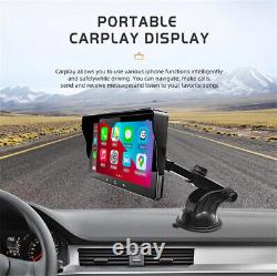 Écran tactile de voiture sans fil WIFI FM AUX Carplay Android de 7 pouces avec caméra arrière