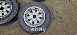 Ensemble de 4 roues en acier sportives originales Escort Mk2 Cortina Mk3 Mk4 Mk5 fléchettes