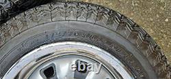 Ensemble de 4 roues en acier sportives originales Escort Mk2 Cortina Mk3 Mk4 Mk5 fléchettes