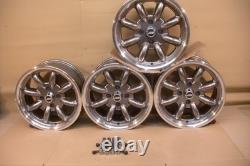 Ensemble de jantes en alliage Capri Escort Cortina Ford 7x15 Deep Dish Style Jbw Minilight