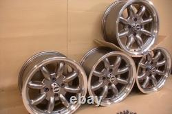 Ensemble de jantes en alliage Capri Escort Cortina Ford 7x15 Deep Dish Style Jbw Minilight