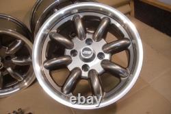 Ensemble de jantes en alliage Capri Escort Cortina Ford 7x15 Deep Dish Style Jbw Minilight
