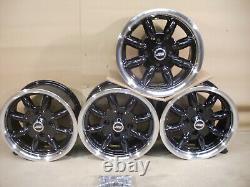 Ensemble de roues en alliage Ford Escort Cortina Capri 6x13 Jantes JBW Minilight Style 13x6