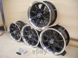 Ensemble de roues en alliage Ford Escort Cortina Capri 6x13 Jantes JBW Minilight Style 13x6