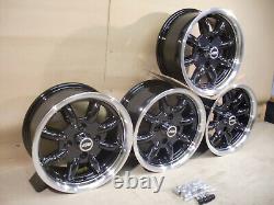 Ensemble de roues en alliage Ford Escort Cortina Capri 6x13 Jantes JBW Minilight Style 13x6