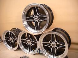 Ensemble de roues en alliage Jbw Rs4 7x15 pour Capri Cortina Escort Ford Etc 15x7 Style à rayons