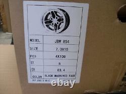 Ensemble de roues en alliage Jbw Rs4 7x15 pour Capri Cortina Escort Ford Etc 15x7 Style à rayons