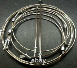 Ensemble de tuyaux de frein en cupro-nickel poli complet pour Ford Cortina Mk 2, 1600 GT