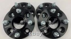Entretoises de jante en alliage 15 mm 25 mm pour Ford B Max Escort Noir centré sur le moyeu 4x108 63.4