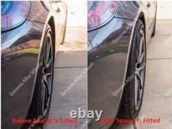 Entretoises de jantes en alliage 20 mm 25 mm pour Ford B-Max Escort noires, centrage de moyeu 4x108 63,4