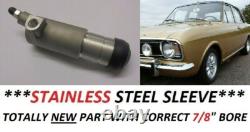 FORD Cortina Mk2 (7/8) (1500) CYLINDRE ÉMETTEUR D'EMBRAYAGE (Acier Inoxydable) (66-70)
