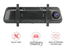 Fhd 1080p 10in Double Objectif Dash Cam Voiture Dvr Caméra Vidéo Enregistreur Rétroviseur Miroir