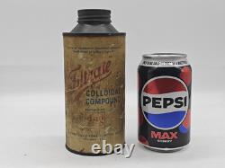 Filtrat composé colloïdal étain vide publicité homme cave collectionneur