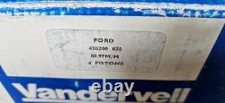 Ford Cortina MK2 1600E VANDERVELL Pistons Plus 20 Escort MK1 CAPRI