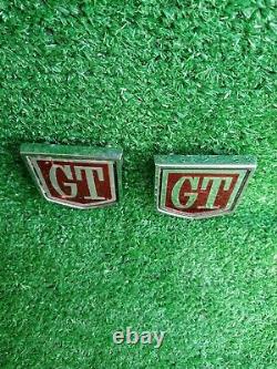 Ford Cortina Mk1 MK2 GT paire d'originaux badges d'aile arrière