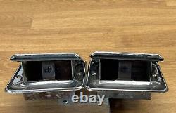 Ford Cortina mk2 Chrome Silver X2 En bon état de marche Articles arrière