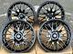Jantes En Alliage 17 Motion Pour Ford B Max Cortina Courier Ecosport 4x108 Noires