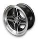 Jantes En Alliage Rs Style Noires Pour Ford Cortina Mk2 7x13 Et 5