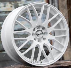 Jantes en alliage blanc 17 pouces compatibles avec Ford B Max Cortina Courier Ecosport 4x108