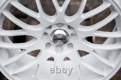 Jantes en alliage blanc 17 pouces compatibles avec Ford B Max Cortina Courier Ecosport 4x108
