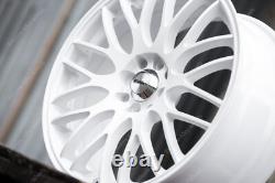 Jantes en alliage blanc 17 pouces compatibles avec Ford B Max Cortina Courier Ecosport 4x108