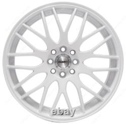 Jantes en alliage blanc 17 pouces compatibles avec Ford B Max Cortina Courier Ecosport 4x108