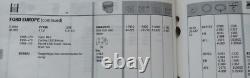 Jeu de pistons Ford 1300 early x-flow (4) 2735E Capri Cortina Escort 020/030/060