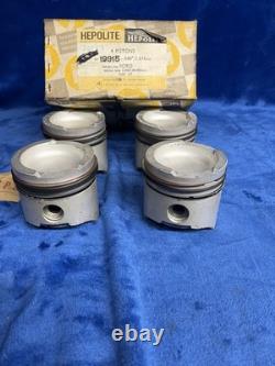 Jeu de pistons neufs + 40 Hepolit pour Ford Escort Mk1 Mk2 Cortina Mk2,3 1.6 Xflow