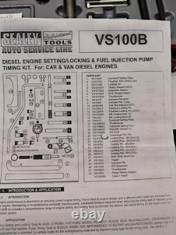Jeu de réglage de verrouillage du moteur diesel Sealey VS100 B pour le calage de la pompe à carburant - 37 pièces