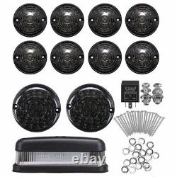 Kit d'éclairage LED Deluxe fumé 12X Upgrade Lampes pour Land Rover Defender 90 110 130