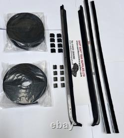 Kit de vitres 2 portes Ford Escort Mk1. Joints d’étanchéité et canal de vitre + clips