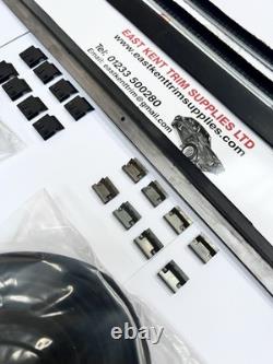 Kit de vitres 2 portes Ford Escort Mk1. Joints d’étanchéité et canal de vitre + clips
