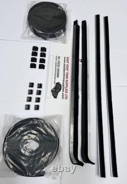 Kit de vitres 2 portes Ford Escort Mk1. Joints d’étanchéité et canal de vitre + clips