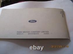 LIVRE DE SERVICE GÉNÉRIQUE RARE VINTAGE FORD CAPRI-CORTINA-ESCORT-FIESTA