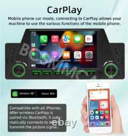Lecteur MP5 de voiture 1 Din Radio Stéréo Audio pour Apple CarPlay Unité principale Mirror Link