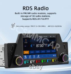 Lecteur MP5 de voiture 1 Din Radio Stéréo Audio pour Apple CarPlay Unité principale Mirror Link