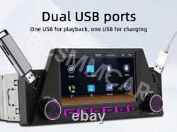 Lecteur MP5 de voiture 1 Din Radio Stéréo Audio pour Apple CarPlay Unité principale Mirror Link