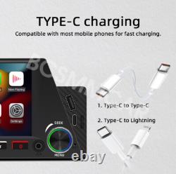 Lecteur MP5 de voiture 1 Din Radio Stéréo Audio pour Apple CarPlay Unité principale Mirror Link