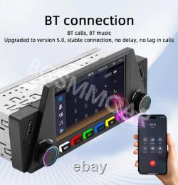 Lecteur MP5 de voiture 1 Din Radio Stéréo Audio pour Apple CarPlay Unité principale Mirror Link