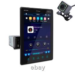 Lecteur MP5 stéréo radio FM à écran tactile 1 Din 9,5 pouces avec miroir de liaison et caméra
