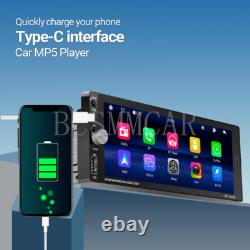 Lecteur MP5 stéréo vidéo pour voiture avec WIFI, FM, USB, compatible avec Apple Carplay et Android Auto