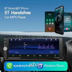 Lecteur MP5 stéréo vidéo pour voiture avec WIFI, FM, USB, compatible avec Apple Carplay et Android Auto