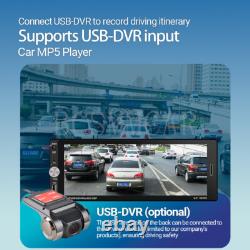 Lecteur MP5 stéréo vidéo pour voiture avec WIFI, FM, USB, compatible avec Apple Carplay et Android Auto