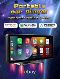 Lecteur de voiture Mp5 avec radio, CarPlay sans fil, Android Auto, lien miroir portable