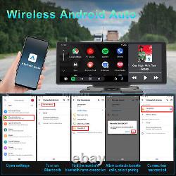 Lecteur multimédia Bluetooth sans fil pour voiture avec Android Carplay, DVR AUX HD 1080P WiFi