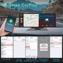 Lecteur multimédia Bluetooth sans fil pour voiture avec Android Carplay, DVR AUX HD 1080P WiFi