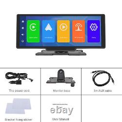 Lecteur multimédia Bluetooth sans fil pour voiture avec Android Carplay, DVR AUX HD 1080P WiFi